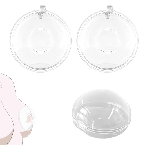 ZFRITP 2 Pieces Recueil Lait Maternel,Coquille Allaitement, Coupelles Recueile Lait Maternel 100ml Coquille De Lait Maternel en Silicone Coquille d'allaitement avec Boite De Rangement