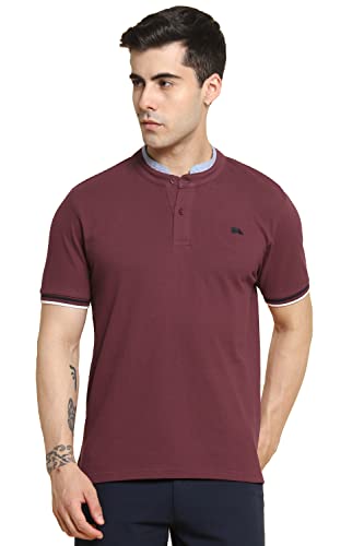 Image of Dennis Lingo Men's Cotton Slim Fit Mandarin T-Shirt