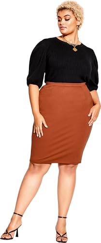 City Chic Women's Plus Size Skirt - Midi Tube