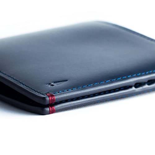 Gnome & Bow - Gulliver Cash & Coin Passport Wallet (Rfid Waxed Leather) (Blue) #TOP5