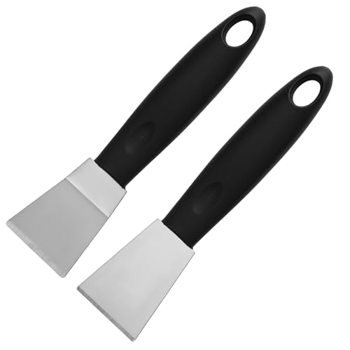 2stk Professionelles 3d Printer Drucker Spachtel Set, Edelstahl Gerader & Gebogener Kopf Druck Werkzeuge Entfernen von Modellen Langlebig 3d Drucker Bett Zubehör kunststoff spachtel kunststoffschaber