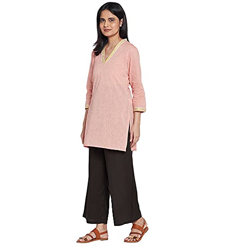Image of GO COLORS Soft Viscose Basic Palazzo Full Length for Women| Breathable, Mid Rise, Relaxed Fit