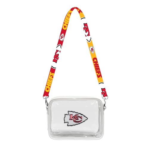 Littlearth Kansas City Chiefs NFL Clear Fanny Fan Purse