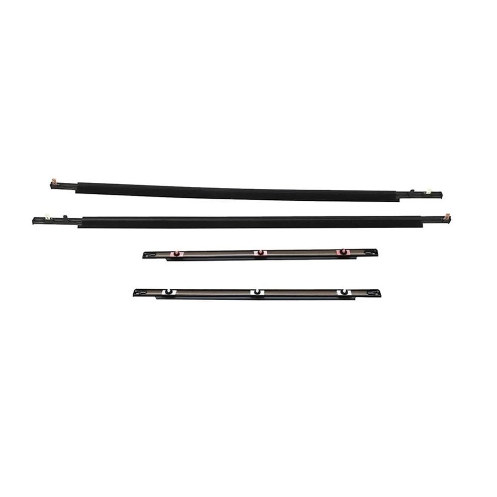 Syxlsjw One Color Sealing Strip 4Pcs Window Weatherstrip Door Outer Glass Moulding Trim Seal Belts For Toyota For Fj Cruiser 2007-2014 68161-35073 68162-35073