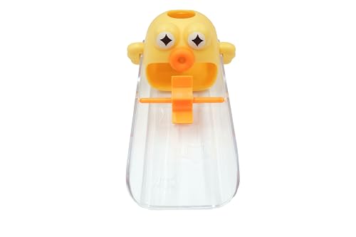 Image of Cartoon faucet extender children's hand washing water diverter silicone extended splash-proof artifact (Yellow)