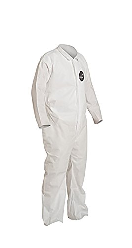 Dupont TY125SWH7X0025VP Collared Tyvek(R), White, Elastic, 7XL