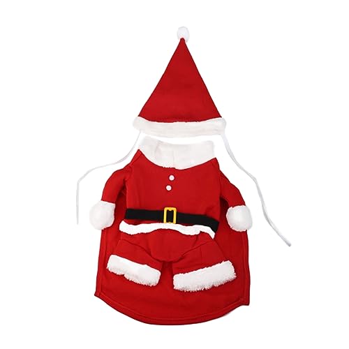 Disfraz de Santa para perro VANZACK XS Rojo