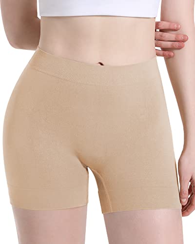 Image of Reamphy Slip Shorts for Under Dresses,Women Smooth Boyshorts Panties Comfortable Soft Anti-chafing Shapewear Shorts