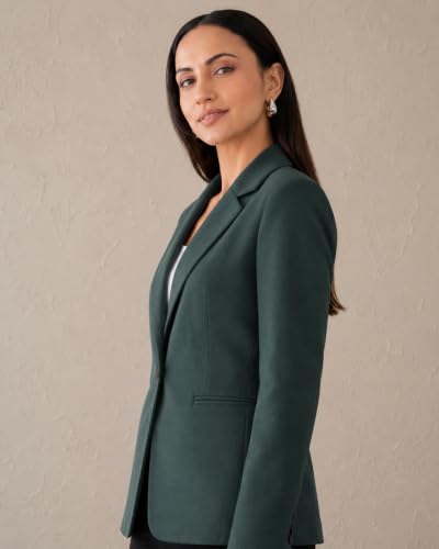 Image of SaintX Women's Premium Formal Blazer | Fully Lined | Regular Fit | 4-Way Stretchable Ultra-Light Fabric | Fashion-Forward | Office /Meetings (WB01)