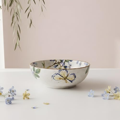 Image of SNS Neelanjali Ceramic Serving Bowl | Salad, Soup, Curry & Snack Bowl