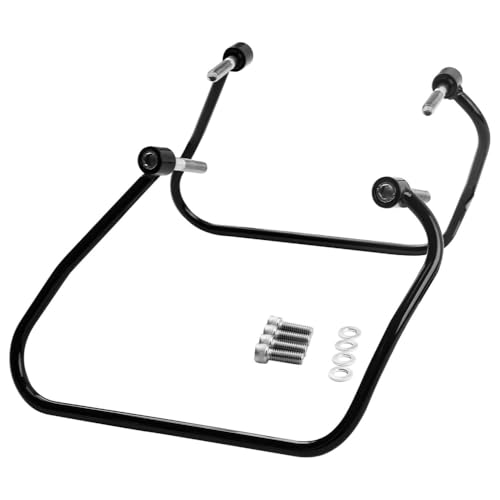 Soporte Negro para Alforjas Saddlebag para Street Bob Slim Compatible 2018 2022 (Hierro) miniatura 2