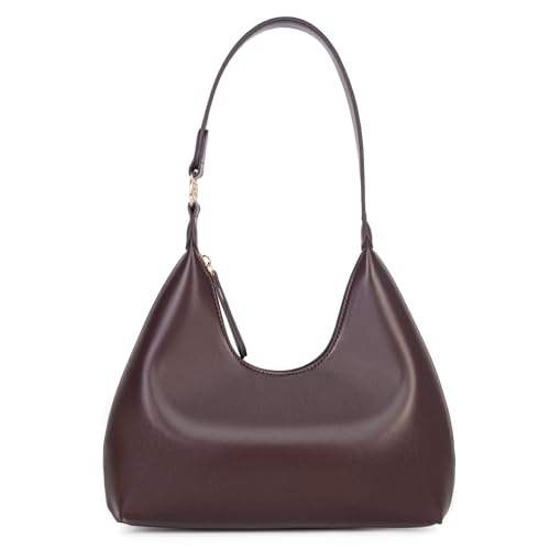 Small Purses for Women Crescent Bag Small Hobo Bag Everyday Purse Trendy Bags for Women (COFFEE)