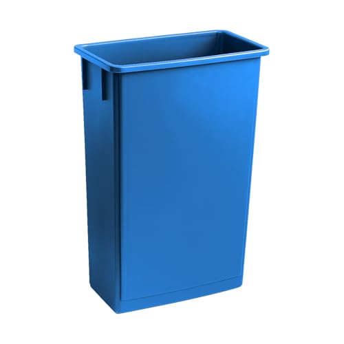 Image of 23 Gallon Slim Rectangular Garbage Can - Dark Blue