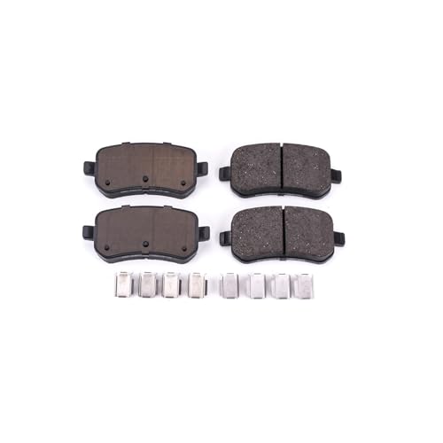 Image of PowerStop Rear Brake Pads for Ford Freestar 2004-07 | Mercury Monterey 2004-07 - Z17 Ceramic Brake Pads with Installation Hardware, 17-1021