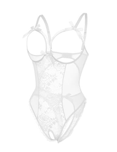Image of Avidlove Women One Piece Lingerie Sexy Lace Babydoll Mini Bodysuit