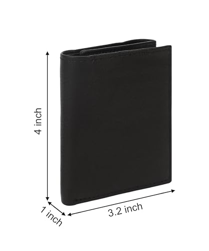 LeatherBoss Men's Trifold Wallet with Pull Out Flap2