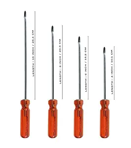 OMXE OPAL Professional Taiwan Quality Screwdrivers 2 in 1 Combination Screwdriver Set - (Pack of 4) (4-10)