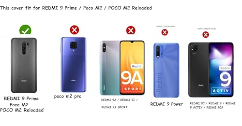 Image of COVERBLACK Soft Rubber Silicon Clear Back Cover Compatible Model for MI Redmi 9 Prime - Transparent