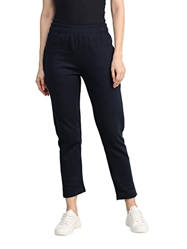 Image of CHKOKKO Women High Rise Gym Wear Sports Fitness Relaxed Track Pant