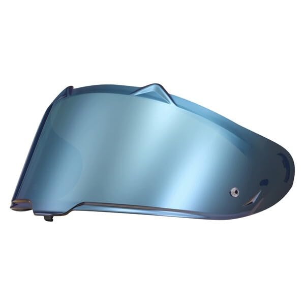 LS2, Visera para casco moto FF807 CHALLENGER II / FF817 DRAGON (Triangle Shape), Iridium Azul