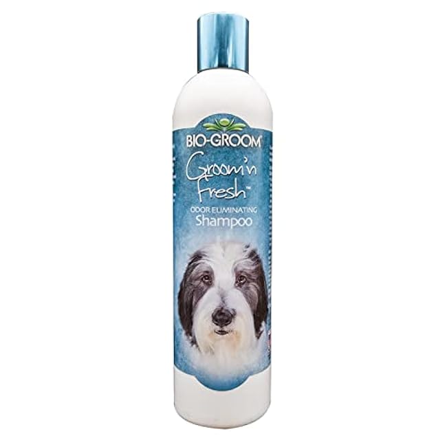 Bio-Groom Groom'n Fresh Dog Shampoo ¨C Odor Eliminating, Dog Bathing Supplies, Puppy Wash, Cat & Dog Grooming Supplies, Cruelty-Free, Made in USA, Dog Products ¨C 12 fl oz 1-Pack-AsZRMqUa