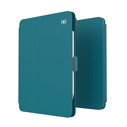 Speck Products Presidio Pro Folio Case Ipad Air (2022), Ipad Air (2020), 11-Inch Ipad Pro, Ipad Pro 11-In. (2Nd Generation), Ipad Pro 11-Inch (2021), Deep Sea Teal/Cloudy Grey/White #TOP1