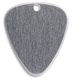RMP Stamping Blanks, 1 Inch Guitar Pick with Hole, Aluminum 0.063 Inch (14 Ga.) - 50 Pack