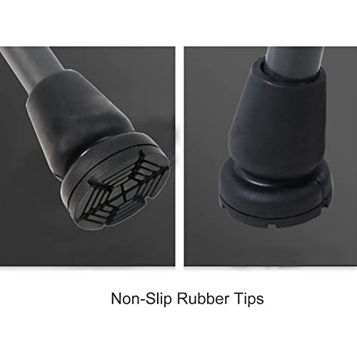 Muletas Plegables, muleta ergonómica para Las Axilas, muletas de Aluminio para jóvenes/Adultos/Adultos Altos, para Adultos y niños con Alturas de 145 a 180 cm