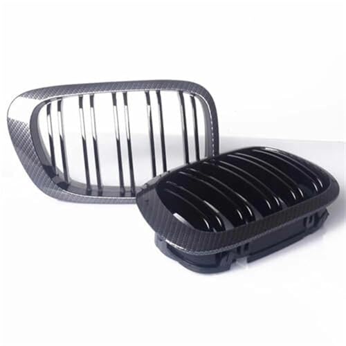 Calandre de capot avant en fibre de carbone à clipser pour réparer BMW E46