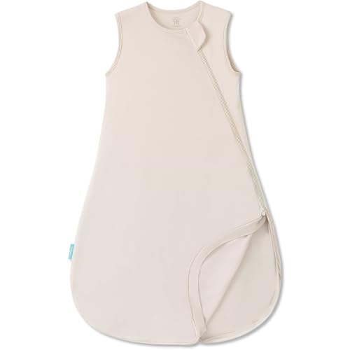 Image of PurComfy Supersoft Sleep Sack 0.5 TOG, Premium Bamboo Viscose Sleeping Bag Thin Baby Wearable Blanket 2-Way Zipper Sleep Sack