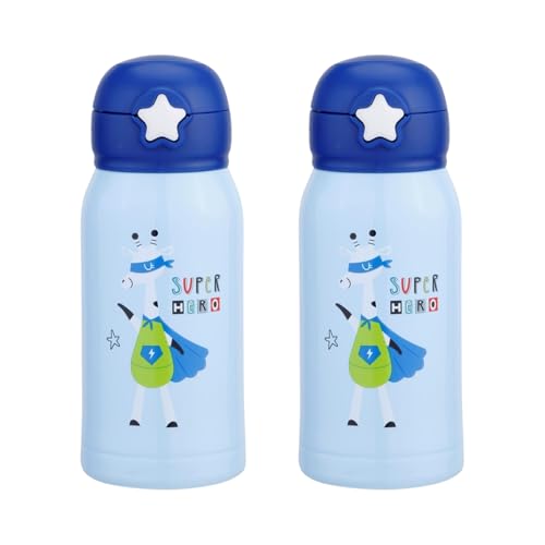 Image of CLAY CRAFT VACBOTT Kids Double Walled 18 Hours Hot and 24 Hours Cold Water Bottle-550ML, 2-Piece Steel Bottles for Travelling|BPA-Free|Leak Proof|BIS Certified|1Year Limited Warranty