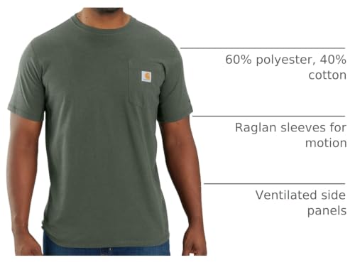 Image of Carhartt Men's Force Relaxed Fit Midweight Short-Sleeve Pocket T-Shirt
