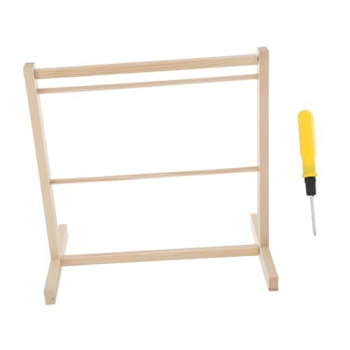 SUPVOX Doll Wardrobe Accessory Wooden Doll Clothes Hanger for Dresser Closet Organizer Coat Holder Boys and Girls Toy Storage