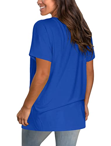 Geifa Womens T Shirts Short Sleeve V Neck Casual Summer Tops Tshirts with Pocket4