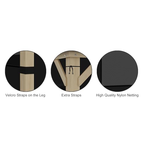 Gazebo Curtains 10'x12' Gazebo Universal Replacement Privacy Curtains with Mosquito Windows - Closable Screen with Zipper 2 in 1 Design 4-Panels Protecting Shade Set (with Neting Windows)-Black - Image 6