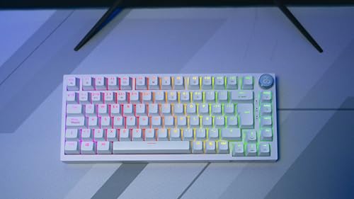 Pyros Pro teclado gaming 75% RGB inalámbrico/bluetooth/cable Outemu Red Hotswap - Color Blanco - Tastiera gaming - Immagine 4