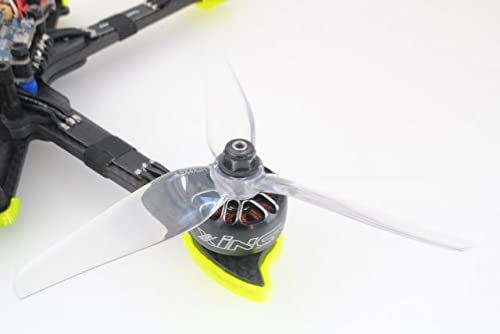 2Pairs HQPROP HeadsUp R38C Clear 4.9X4X3 4940 3-Blade PC Racing Propeller for RC FPV Racing 5inch Drones DIY Parts
