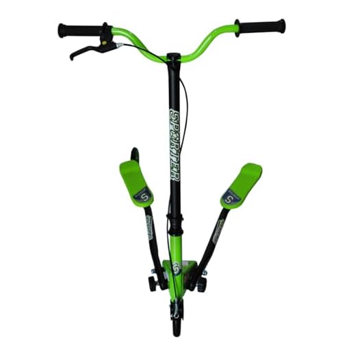 Patinete Doble DE 3 Ruedas Capacidad de Carga 100 kg Color Verde