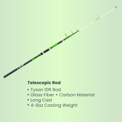 Kit de pêche télescopique 3m et moulinet NG70 avec plombs - 2