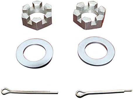 Trailer Nut Set w/ 1" Washers & Cotter Pins fits for 1" Spindle high Strength
