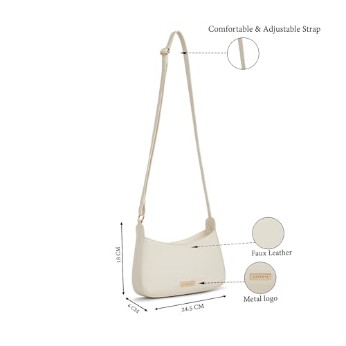 Image of Caprese Carol Small Sling Bag for Women with Adjustable Strap & Zip Closure for Comfortable Wear | Versatile Handbag for Everyday Use, Travel, and Special Occasions