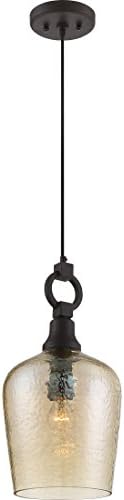 Quoizel Kendrick 1-Light Western Bronze Mini Pendant Light