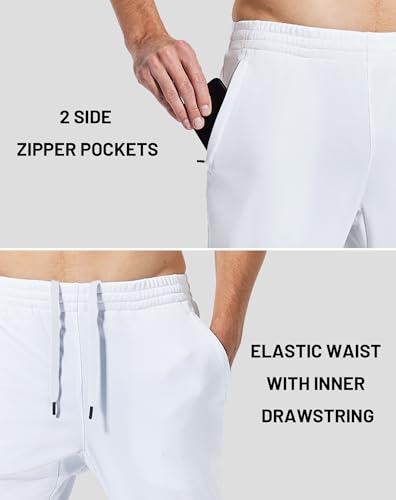 Image of MIER Mens Ankle Zip Sweatpants, Soccer Warm-up Track Pants with Pockets