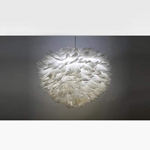 Bianco Piuma soffitto ciondolo luce ombra moderno