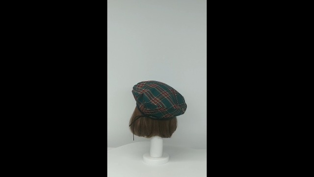 WITHMOONS Cotton Plaid Beret Hat Tartan Check French Beanie Cap WITHMOONS Cotton Plaid Beret Hat Tartan Check French Beanie Cap