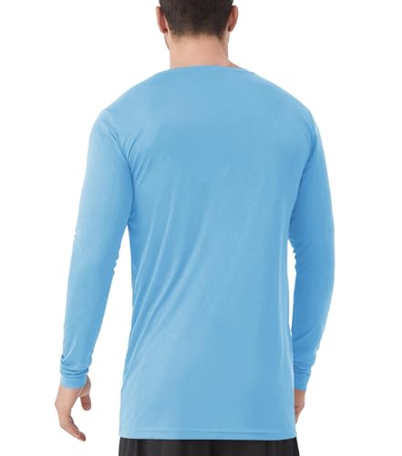 Image of Mens Tall Rash Guard Long Sleeve T Shirts-UPF 50+ Sun Protection Swim Tee