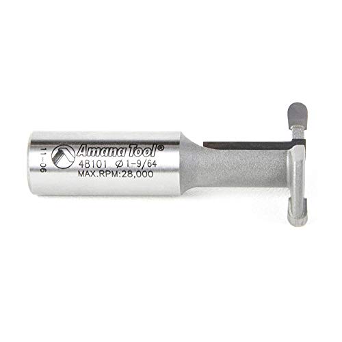 Amana Tool Threaded Arbor For Screw-Type Mortising Cutters - 1/4-28 NF X 1/4" H X 1/2" Shank