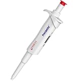 Pipetta a canale singolo regolabile - Pipetta manuale a volume variabile, 100-1000μl, pipetta da laboratorio ad alta precisione e precisione per manipolare liquidi, modello LH0301007