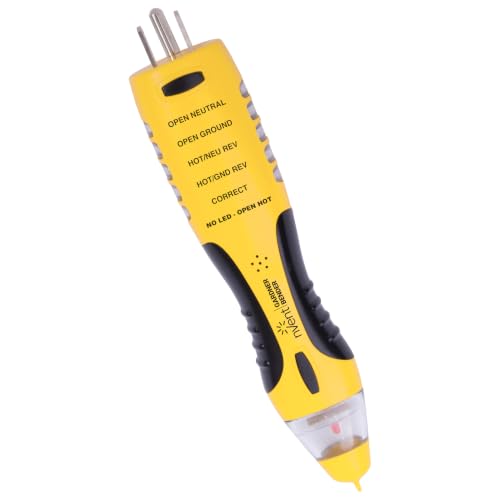 Sperry Instruments VD7504GFI DualCheck 2-in-1 Non-Contact Voltage Detector + GFCI Outlet Circuit...