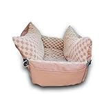 Multifonction : Révolutionnez les trajets en voiture de votre chiot avec notre siège auto console for chien, un sac de transport polyvalent qui fait également office de lit de voyage, adapté à une utilisation en intérieur comme en extérieur. Se fixe facilement à la console centrale de n'importe quelle voiture.